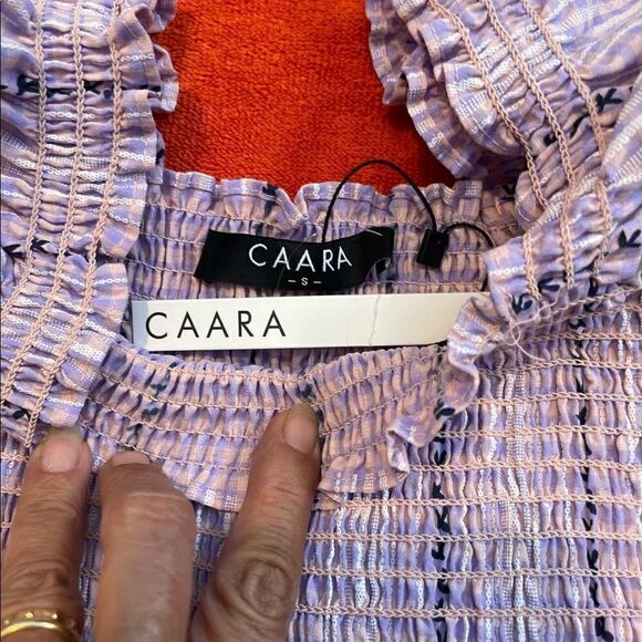 Caara Daphne smocked tiered dress.Size S - Picture 11 of 13